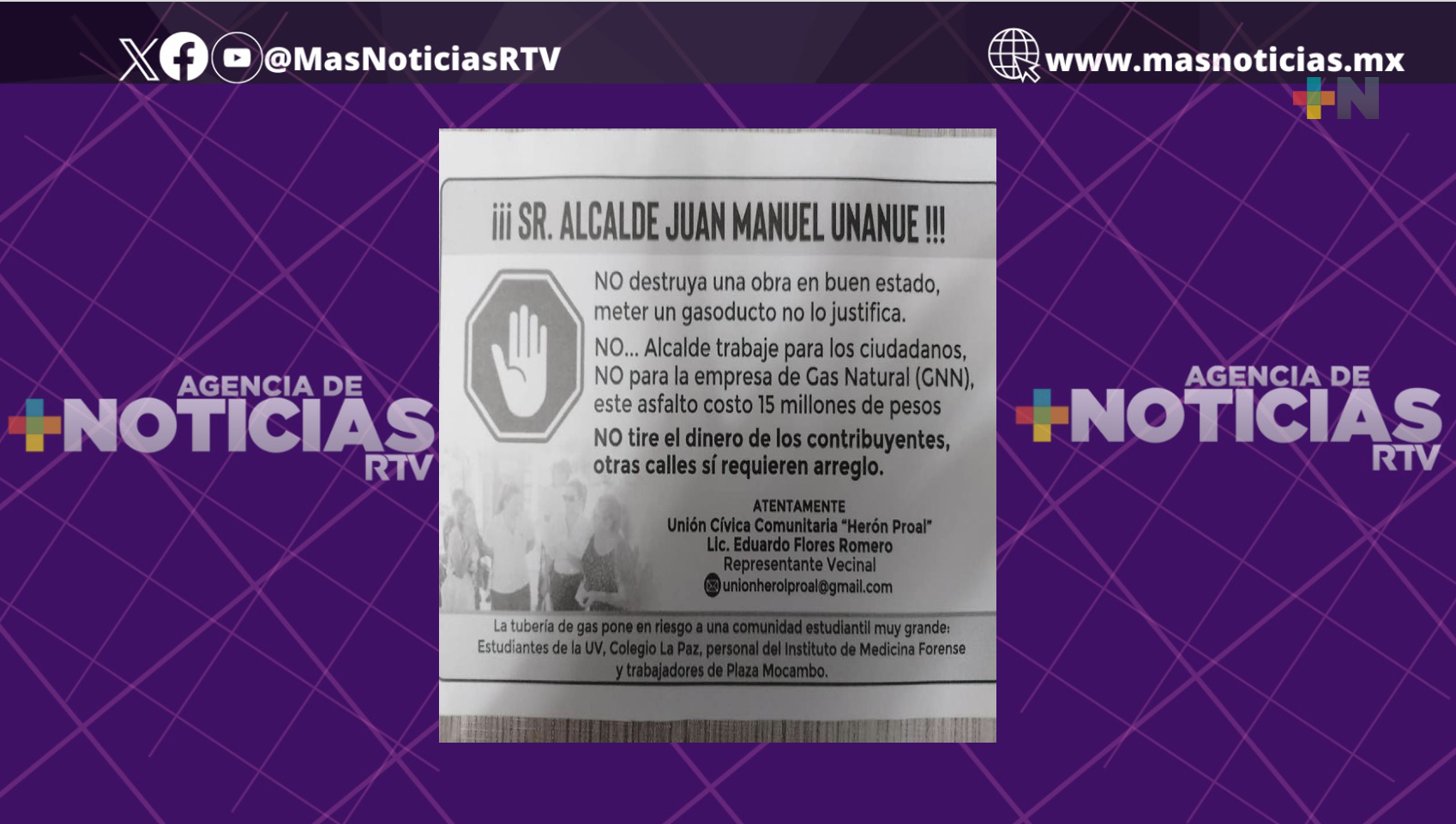 Se unen más vecinos boqueños en contra del gasoducto que impulsa alcalde panista